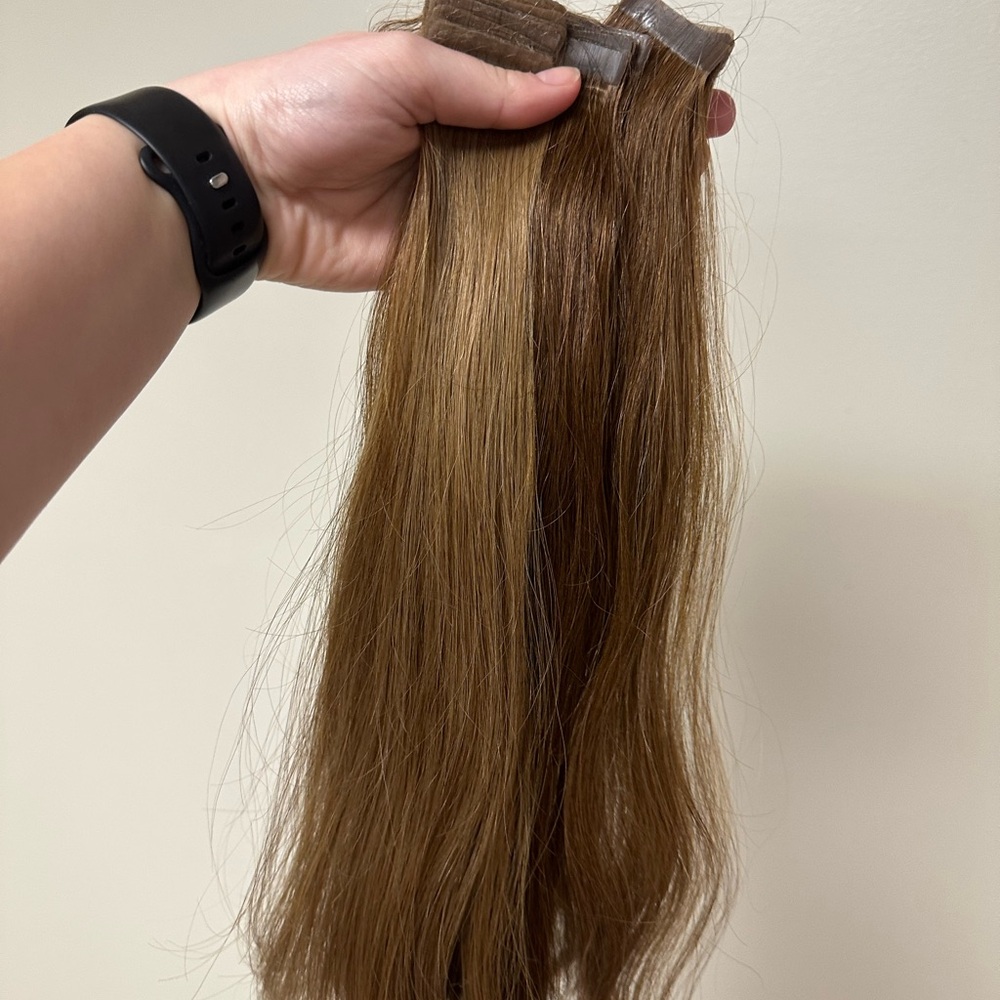 Satin Strands Tape-In Brown Hair Extensions